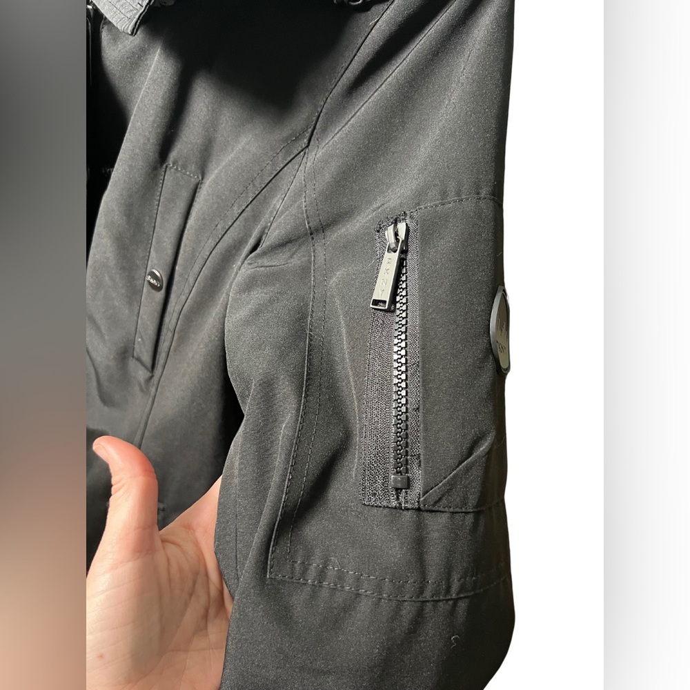 Dkny Down Parka Jacket Black - image 5